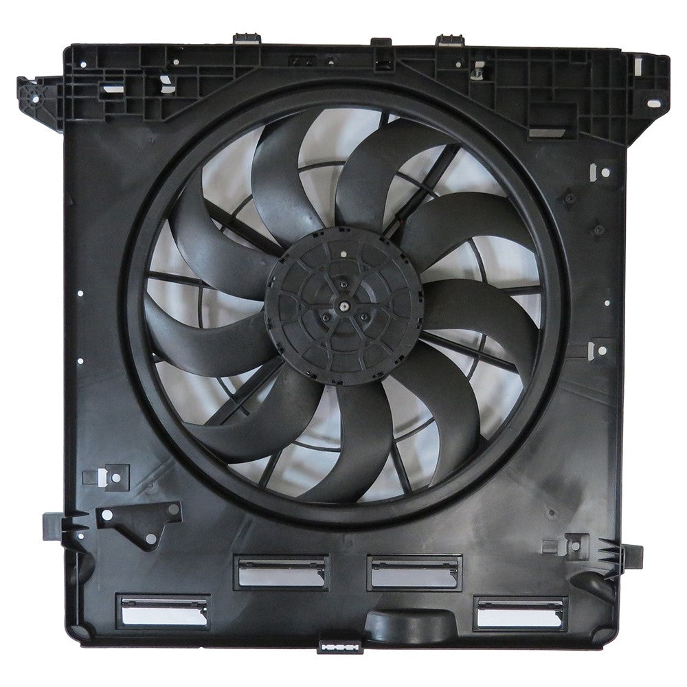 Radiator And Condenser Fan Assembly With One Big Fan 2020-2022 Ford Explorer & Lincoln Aviator