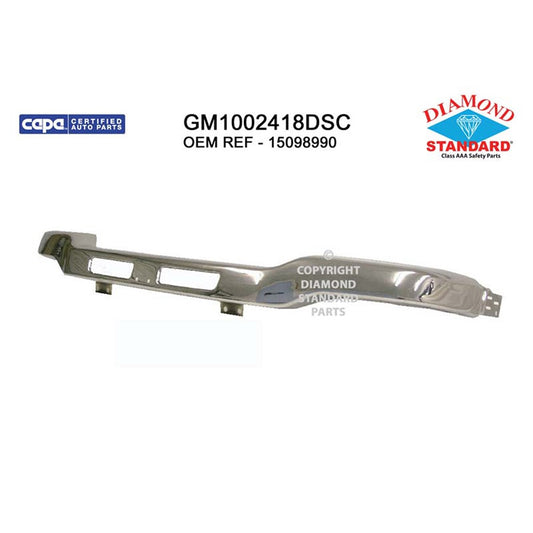 Front Bumper Face Bar 2003-2007 Gmc Sierra 1500, Sierra 2500, Sierra 1500 Hd, Sierra 2500 Hd, Sierra 3500, Sierra 1500 Classic, Sierra 1500 Hd Classic