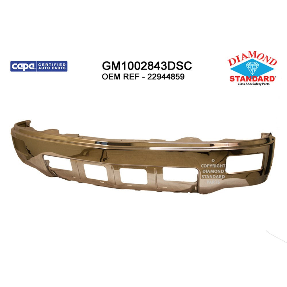 Front Bumper Face Bar 2014-2015 Chevrolet Silverado 1500