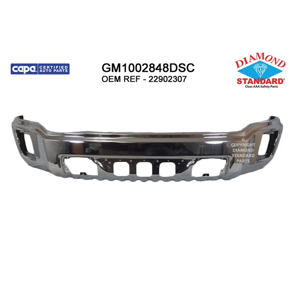 Front Bumper Face Bar 2014-2015 Gmc Sierra 1500