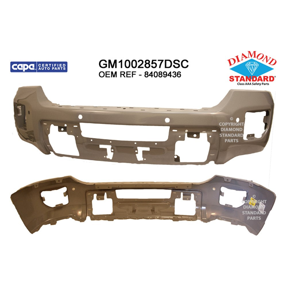 Front Bumper Face Bar 2015-2019 Gmc Sierra 2500 Hd, Sierra 3500 Hd