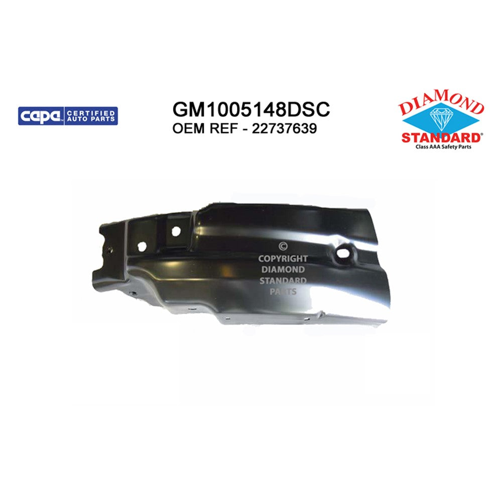 Front Right Front Passenger Side Outer Bumper Extension 2007-2013 Chevrolet Silverado 1500, Silverado 2500 Hd, Silverado 1500 Classic