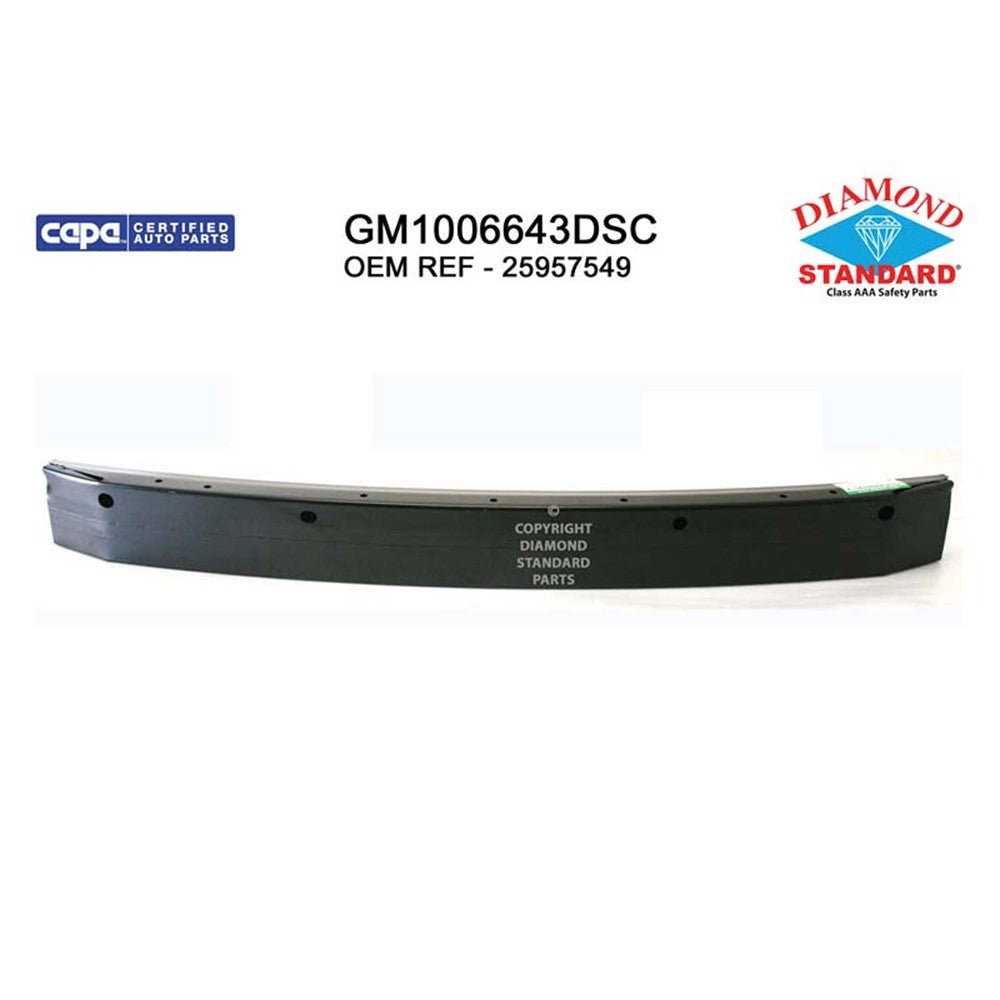 Front Bumper Impact Bar 2006-2016 Chevrolet Impala, Monte Carlo, Impala Limited