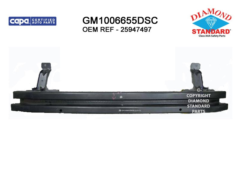 Front Bumper Impact Bar 2007-2014 Cadillac Escalade, Escalade Esv, Escalade Ext & Chevrolet Avalanche, Suburban 1500, Tahoe & Gmc Yukon