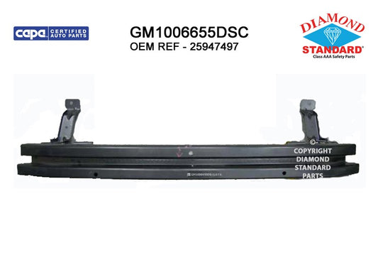 Front Bumper Impact Bar 2007-2014 Cadillac Escalade, Escalade Esv, Escalade Ext & Chevrolet Avalanche, Suburban 1500, Tahoe & Gmc Yukon
