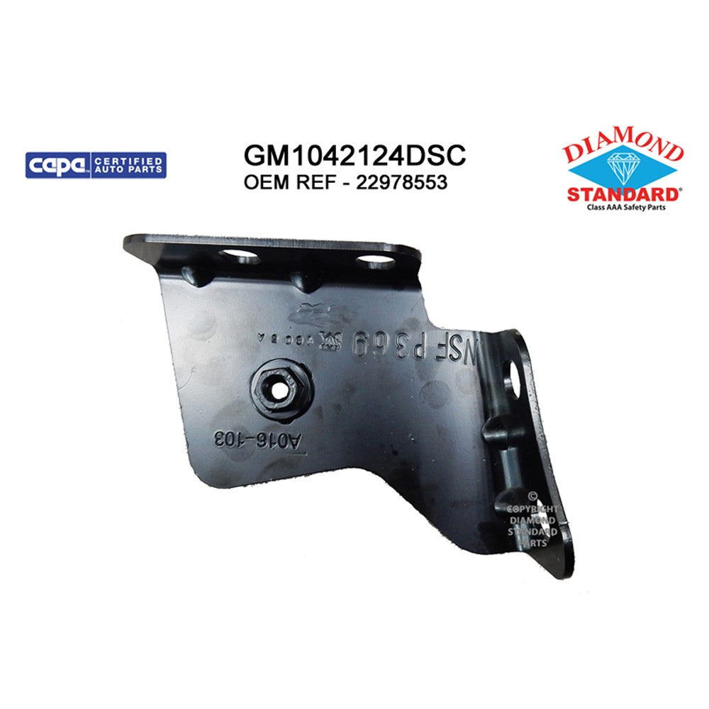 Front Left Front Driver Side Outer Bumper Support 2015-2019 Chevrolet Silverado 2500 Hd, Silverado 3500 Hd