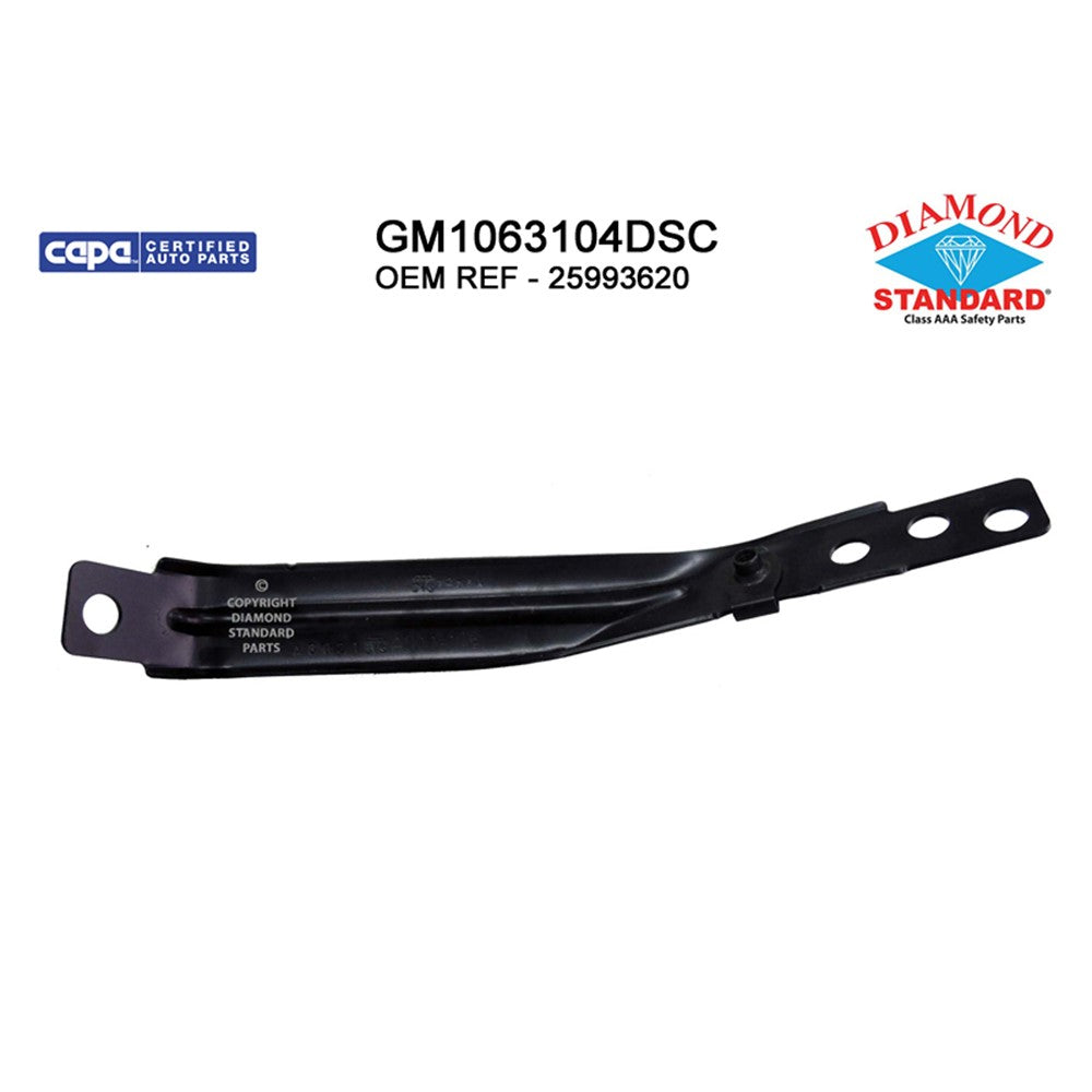 Front Right Front Passenger Side Bumper Support [reinforcement] Made Of Steel 2011-2014 Gmc Sierra 2500 Hd
