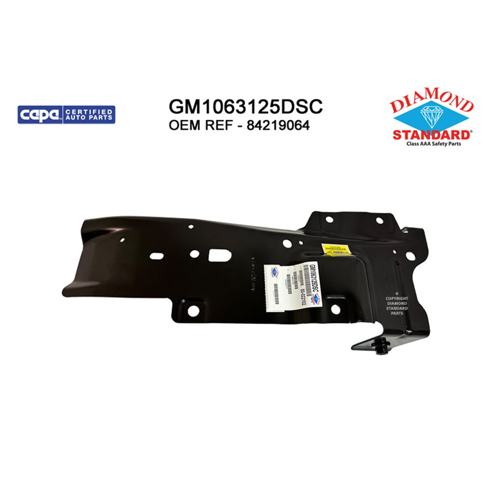 Front Right Front Passenger Side Inner Bumper Support 2019-2022 Chevrolet Silverado 1500, Silverado 1500 Ld, Pickup_chevy_silvrdo_1500_lmtd
