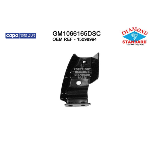 Front Left Front Driver Side Outer Bumper Bracket 2003-2007 Gmc Sierra 1500, Sierra 2500, Sierra 1500 Hd, Sierra 2500 Hd, Sierra 3500