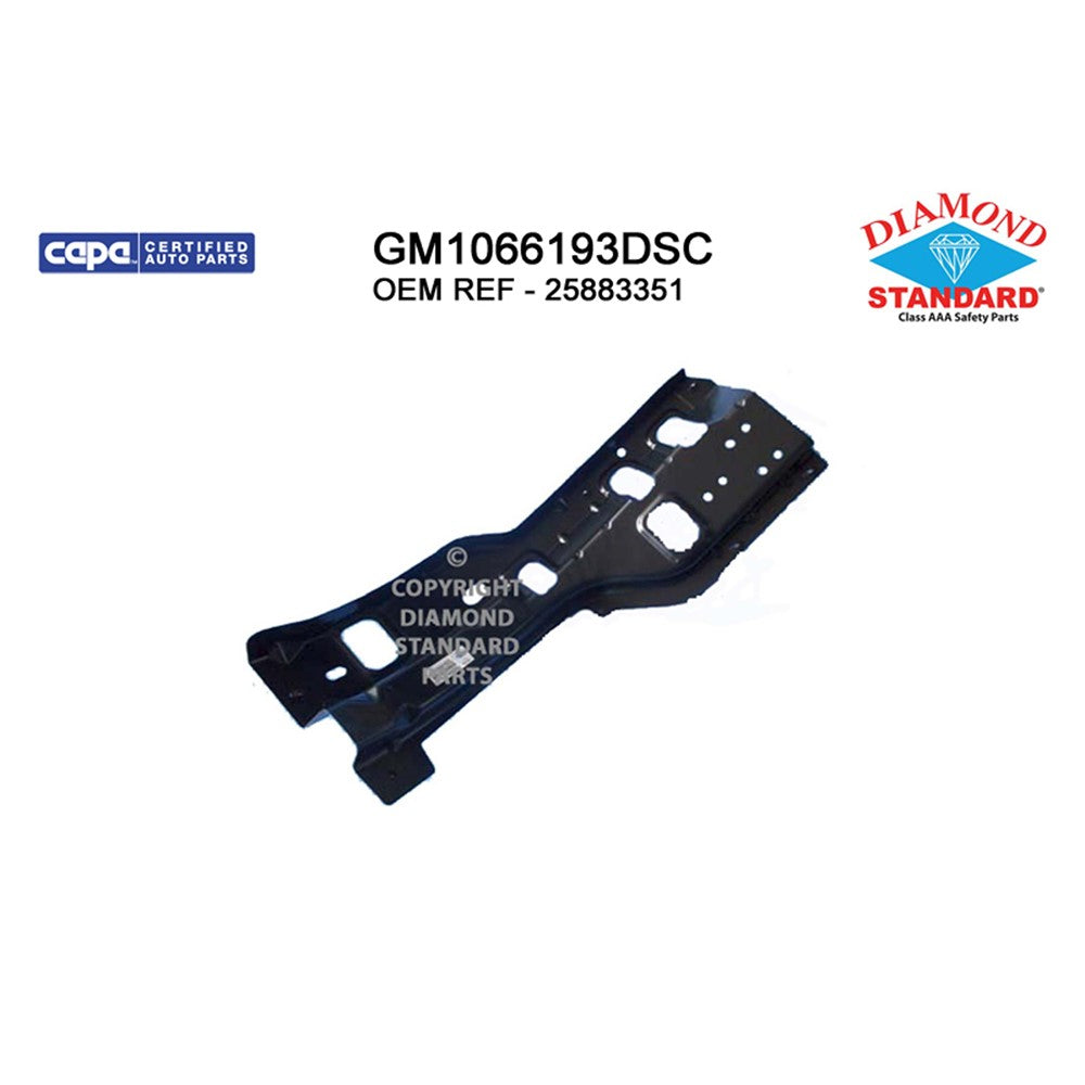 Front Left Front Driver Side Outer Bumper Mounting Bracket 2011-2014 Chevrolet Silverado 3500 Hd