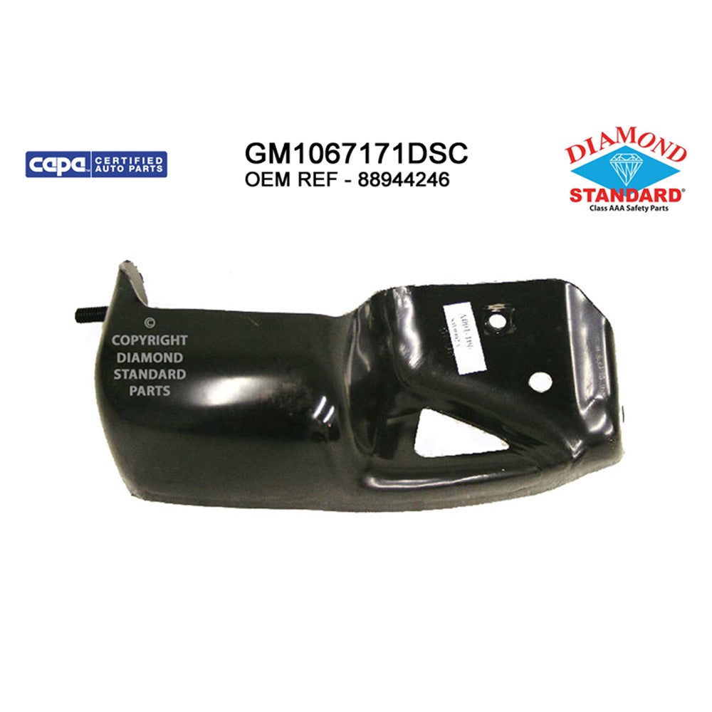 Front Right Front Passenger Side Outer Bumper Bracket 1999-2006 Chevrolet Silverado 1500, Silverado 2500, Silverado 1500 Hd, Silverado 2500 Hd