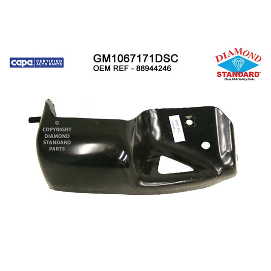 Front Right Front Passenger Side Outer Bumper Bracket 1999-2006 Chevrolet Silverado 1500, Silverado 2500, Silverado 1500 Hd, Silverado 2500 Hd