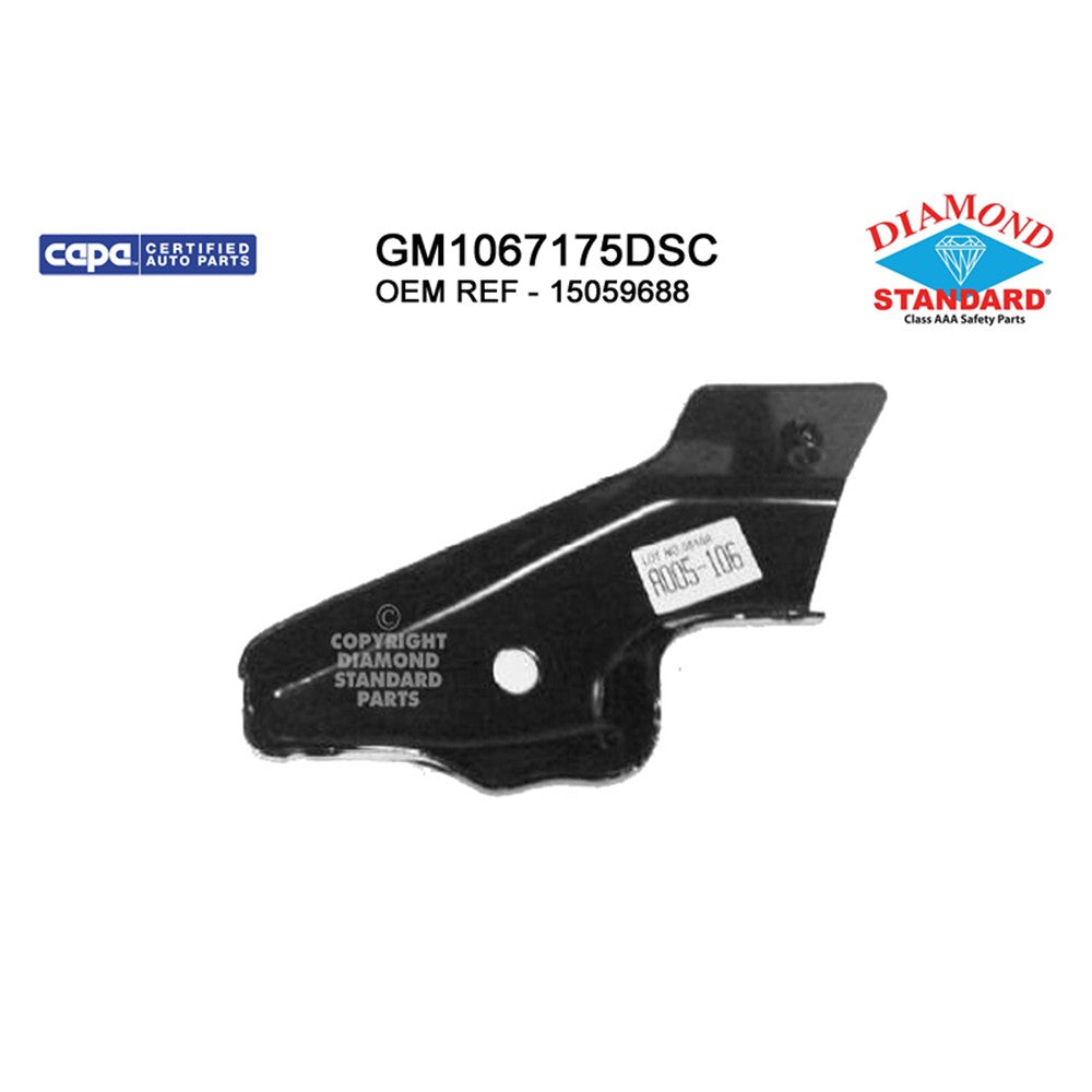 Front Right Passenger Side Front Outer Bumper Face Bar Brace 2003-2007 Chevrolet Avalanche, Silverado 1500, Silverado 2500, Silverado 1500 Hd