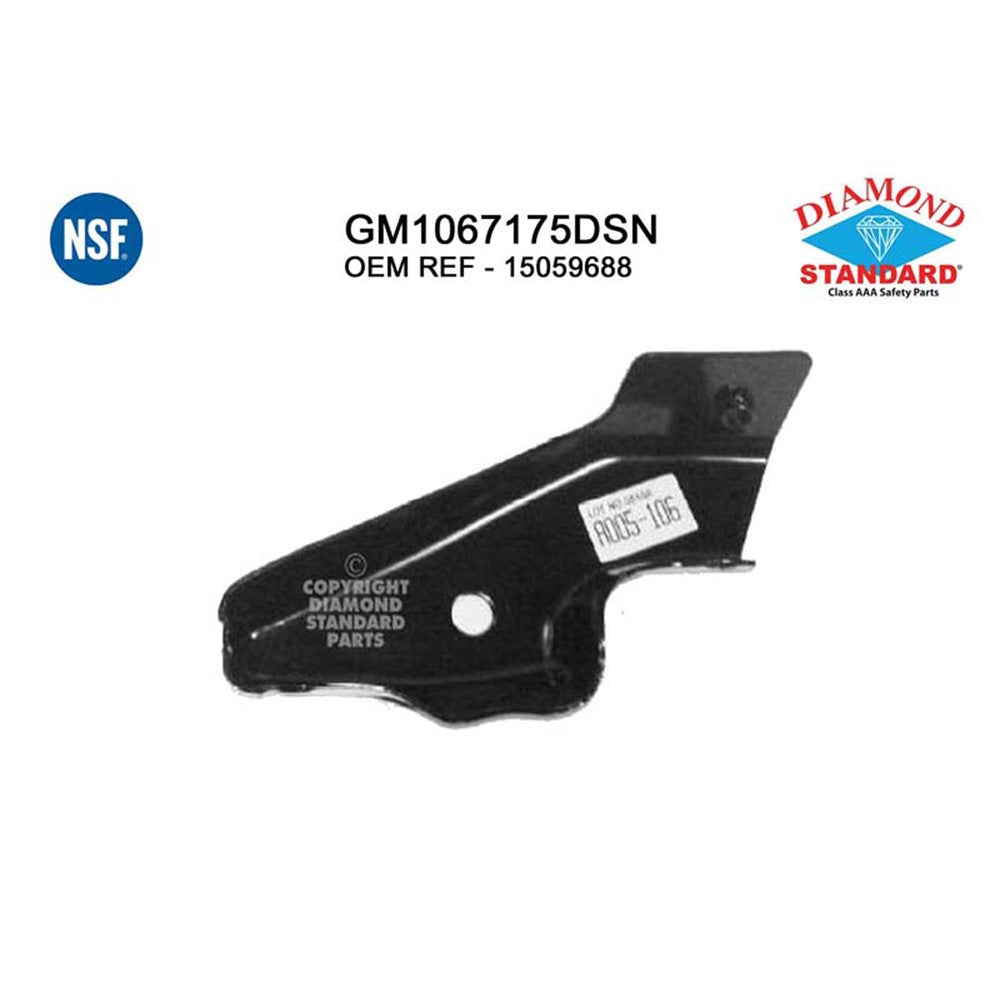 Front Right Passengerer Side Front Outer Bumper Face Bar Brace 2003-2007 Chevrolet Avalanche, Silverado 1500, Silverado 2500, Silverado 1500 Hd
