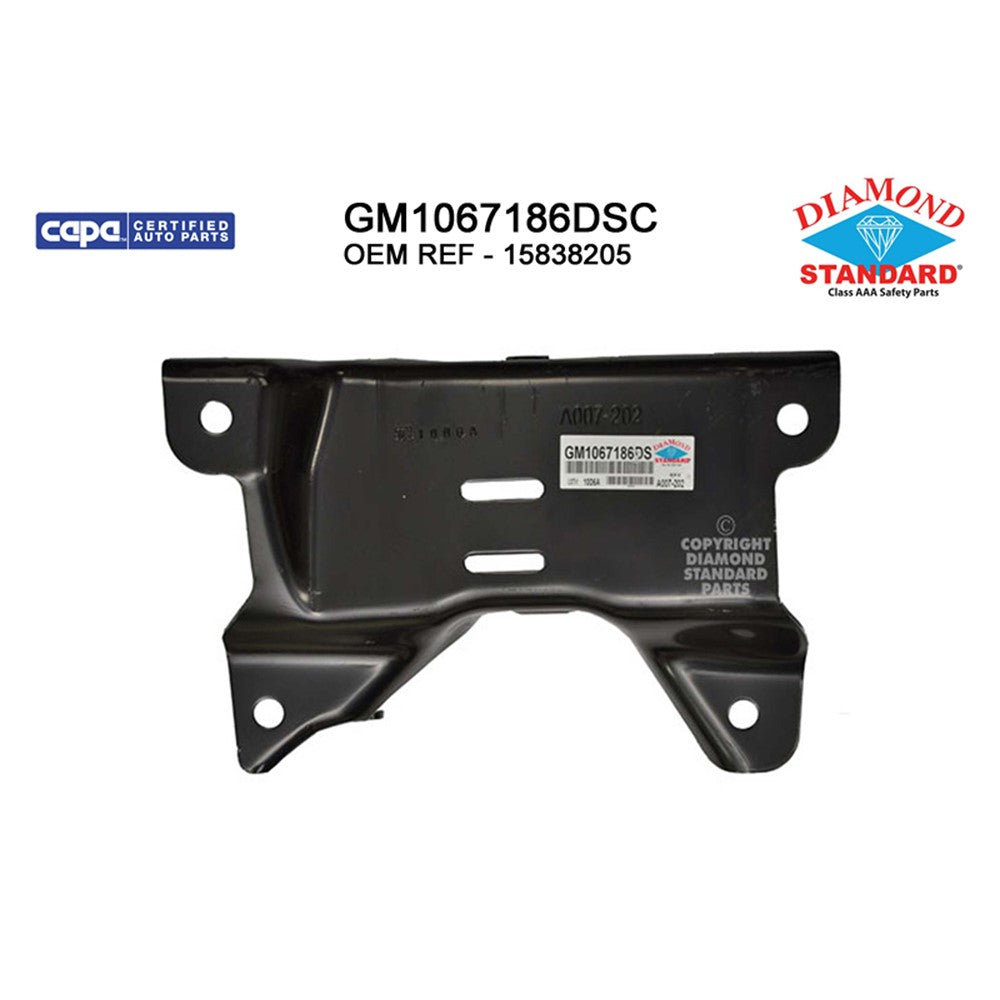 Front Right Front Passenger Side Outer Bumper Bracket 2007-2010 Chevrolet Silverado 1500, Silverado 2500 Hd, Silverado 1500 Classic