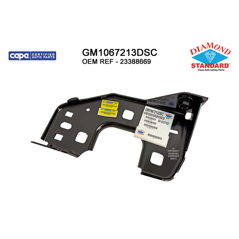 Front Right Front Passenger Side Inner Bumper Mounting Bracket 2019-2025 Chevrolet Silverado 1500, Silverado 1500 Ld & Gmc Sierra 1500