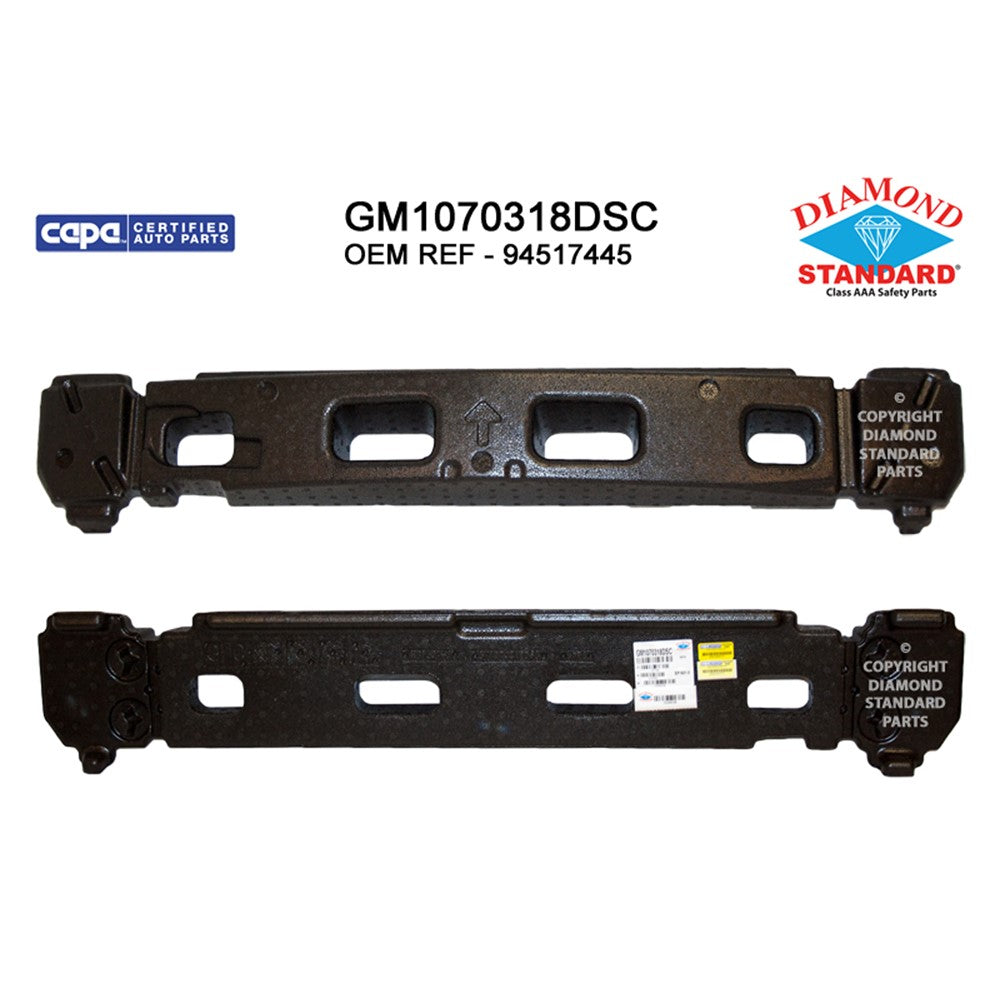 Front Bumper Impact Absorber 2017-2022 Chevrolet Trax
