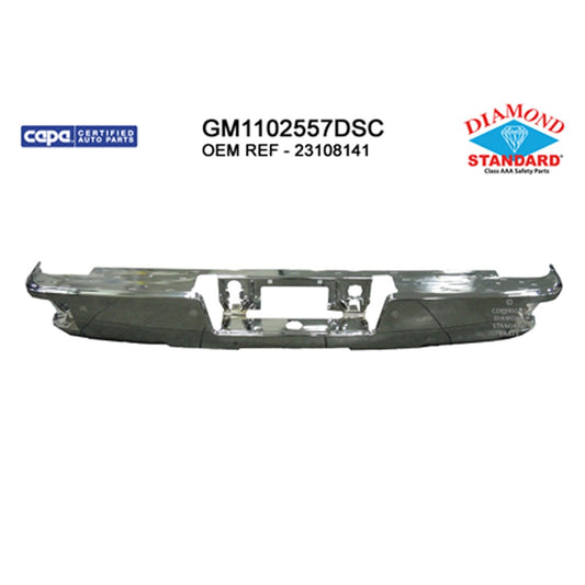 Rear Step Bumper Bar 2014-2019 Chevrolet Silverado 1500, Silverado 2500 Hd, Silverado 3500 Hd, Silverado 1500 Ld & Gmc Sierra 1500, Sierra 2500 Hd