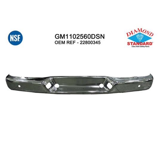 Rear Step Bumper Face Bar 2013-2025 Chevrolet Express 1500, Express 2500, Express 3500, Express 4500 & Gmc Savana 1500, Savana 2500, Savana 3500