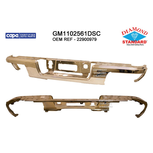Rear Step Bumper Face Bar 2015-2022 Chevrolet Colorado & Gmc Canyon