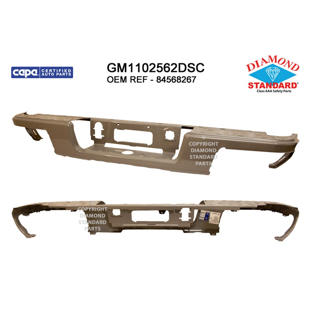 Rear Step Bumper Face Bar 2015-2022 Chevrolet Colorado & Gmc Canyon
