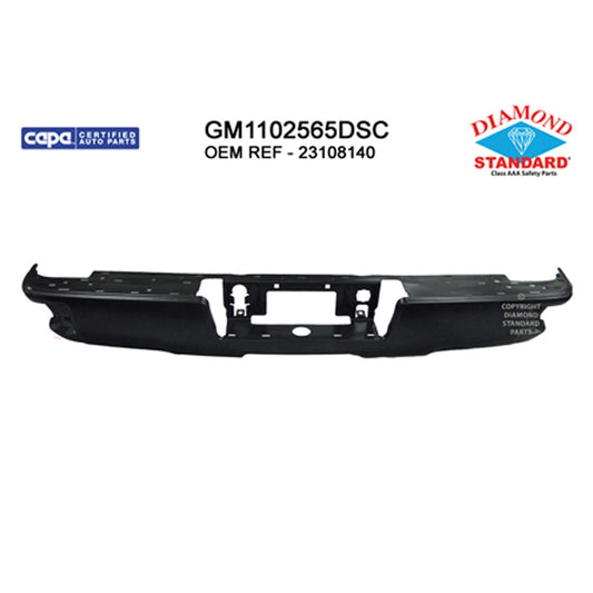 Rear Step Bumper Face Bar 2014-2019 Chevrolet Silverado 1500, Silverado 1500 Ld & Gmc Sierra 1500, Sierra 1500 Limited
