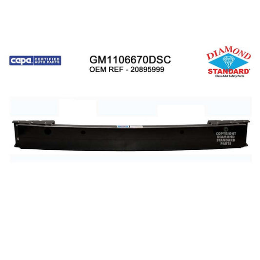 Rear Bumper Impact Bar 2007-2012 Saturn Aura & Chevrolet Malibu