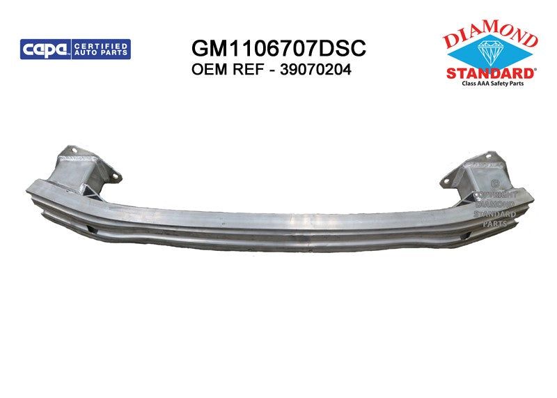 Rear Bumper Impact Bar 2016-2019 Chevrolet Cruze
