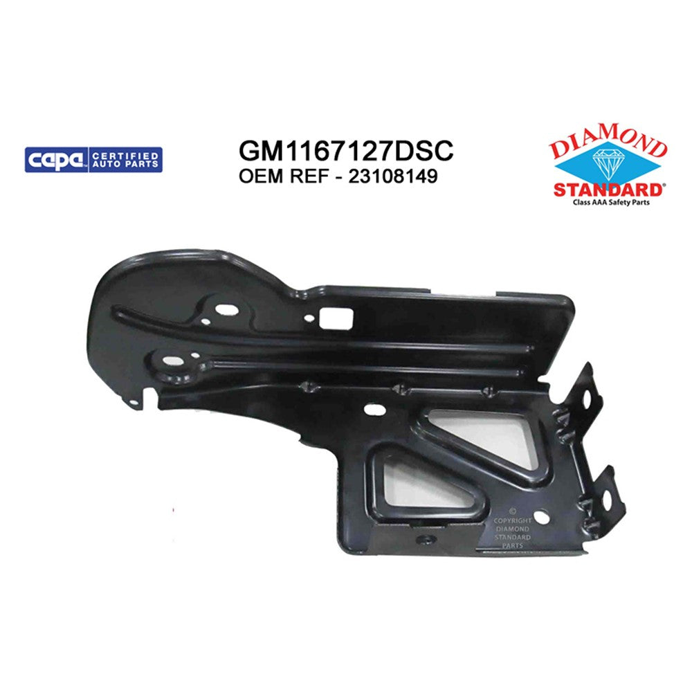 Rear Right Rear Passenger Side Bumper Face Bar Brace 2014-2019 Chevrolet Silverado 1500, Silverado 2500 Hd, Silverado 3500 Hd & Gmc Sierra 1500