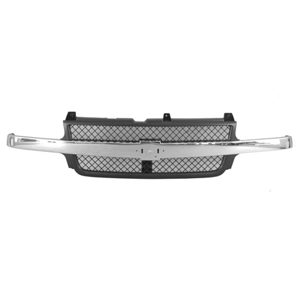 Front Grille 2001-2002 Chevrolet Silverado 1500, Silverado 2500, Silverado 1500 Hd, Silverado 2500 Hd, Silverado 3500