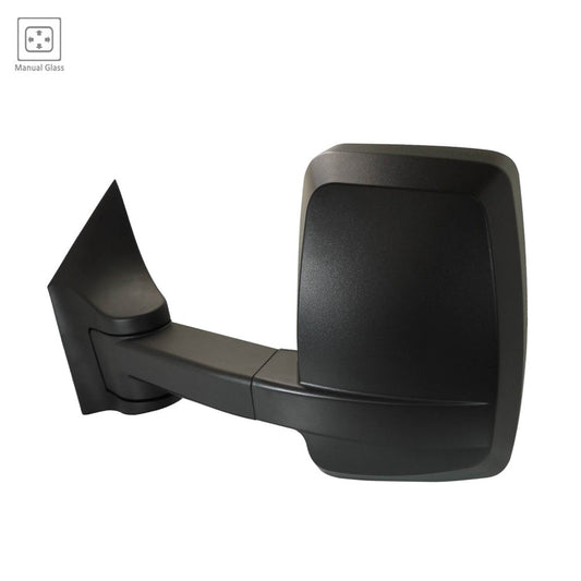 Left Driver Side Manual Door Mirror 2003-2023 Chevrolet Express 1500, Express 2500, Express 3500, Express 4500 & Gmc Savana 1500, Savana 2500