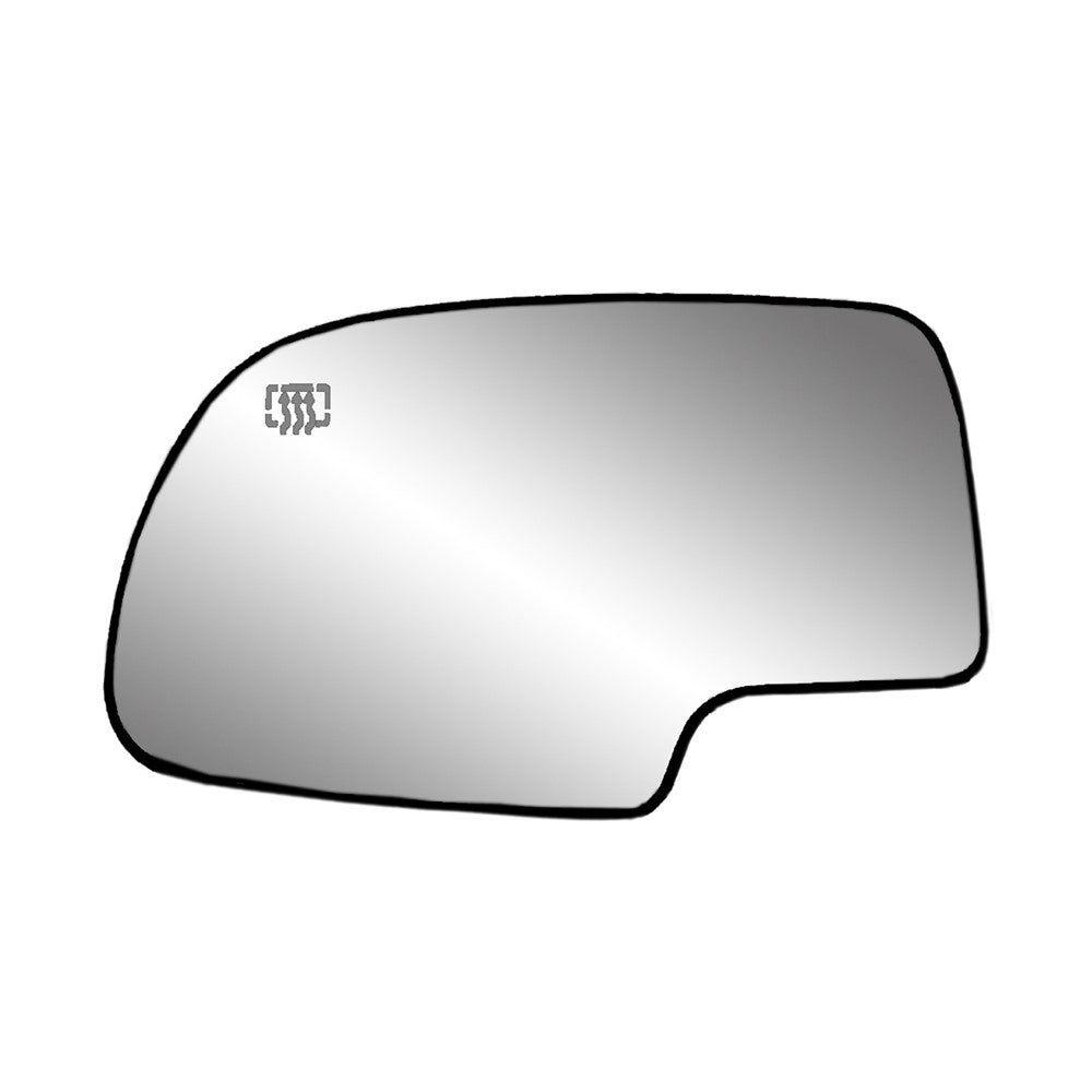 Left Driver Side Door Mirror Glass Assembly [encased In Backing] 1999-2007 Chevrolet Silverado 1500 & Gmc Sierra 1500 & Cadillac Escalade