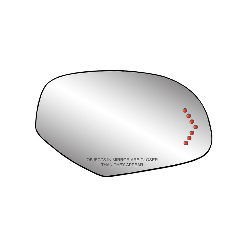 Right Passenger Side Door Mirror Glass Assembly [encased In Backing] 2007-2008 Cadillac Escalade, Escalade Esv & Chevrolet Avalanche & Gmc Sierra 1500