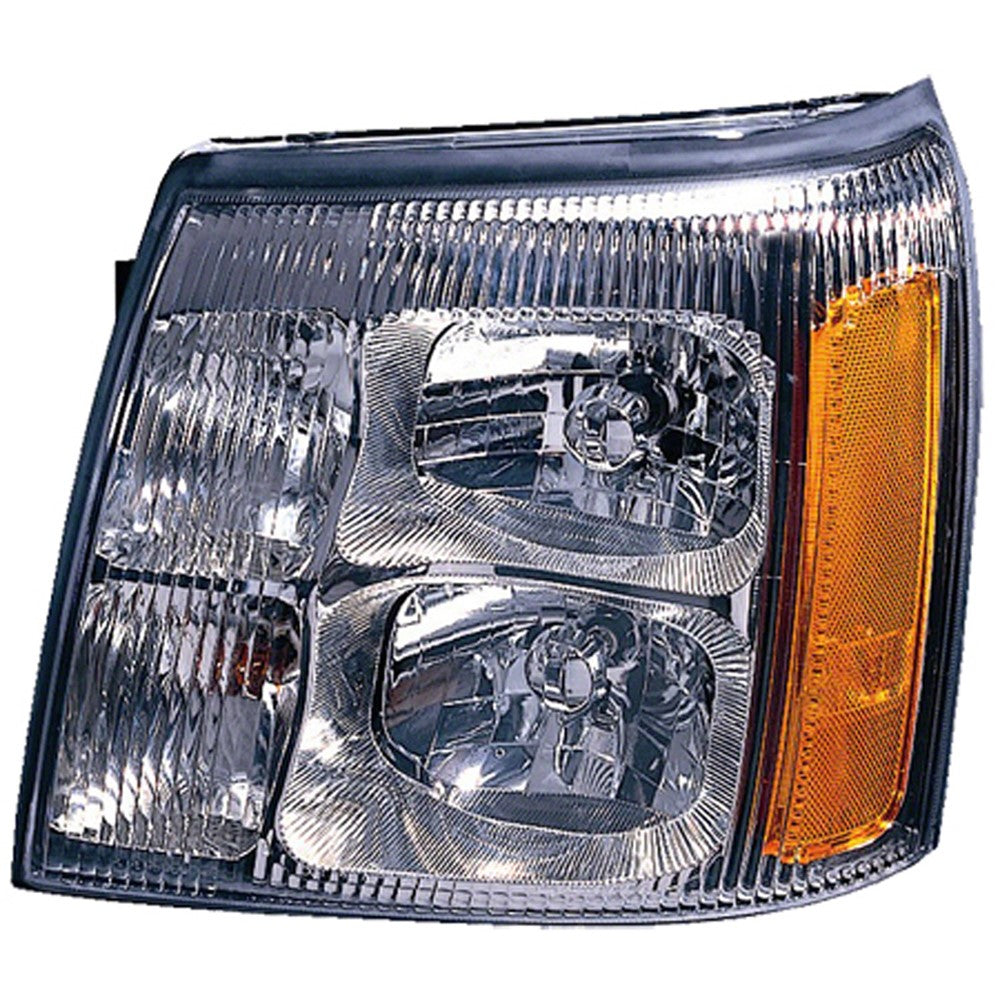 Front Left Driver Side Halogen Headlight Assembly 2002 Cadillac Escalade, Escalade Ext