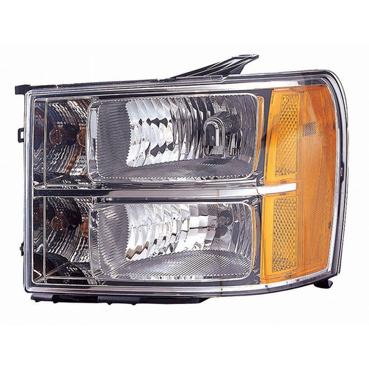 Front Left Driver Side Headlight Assembly 2007-2014 Gmc Sierra 1500, Sierra 1500 Classic, Sierra 1500 Hd Classic, Sierra 2500 Hd