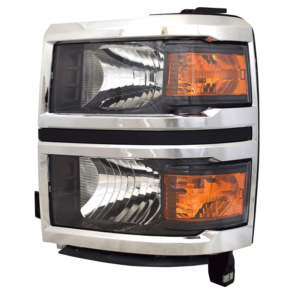 Front Left Driver Side Halogen Reflector Type Headlight Assembly 2014-2015 Chevrolet Silverado 1500