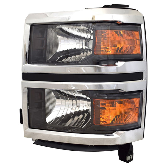 Front Left Driver Side Halogen Reflector Type Headlight Assembly 2014-2015 Chevrolet Silverado 1500