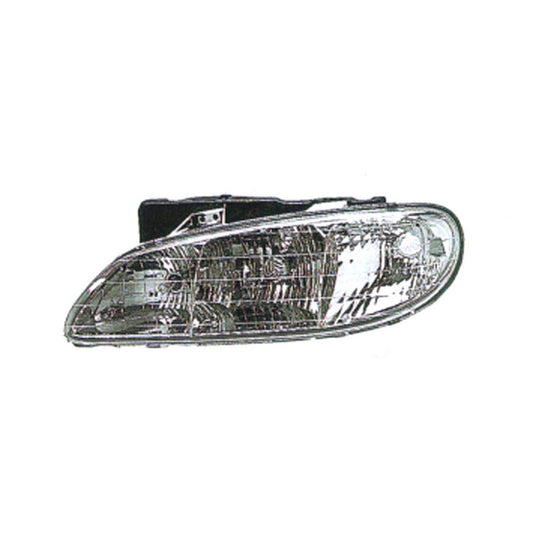 Front Right Passenger Side Headlight Assembly 1996-1998 Pontiac Grand Am