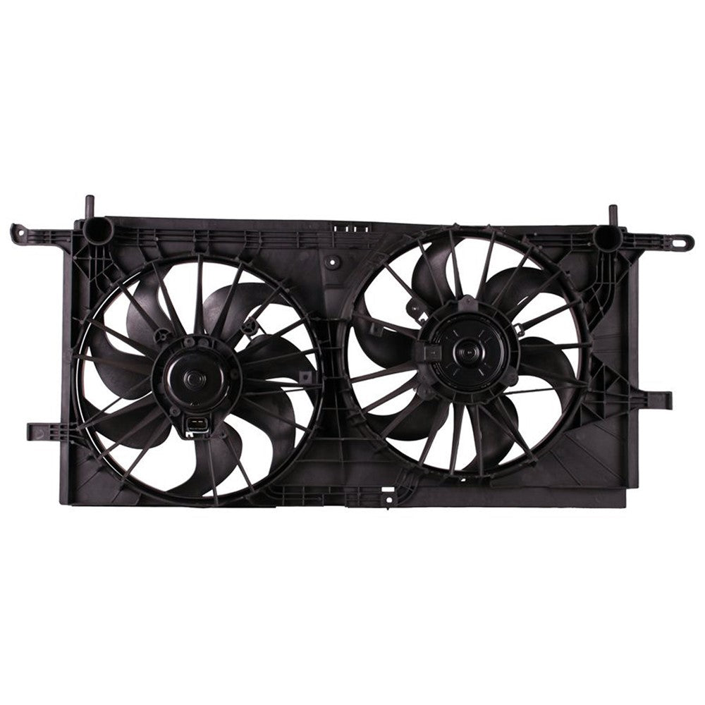 Rear Radiator And Condenser Fan Assembly With Two Fans Side By Side 2001-2007 Chevrolet Venture & Oldsmobile Silhouette & Pontiac Aztek