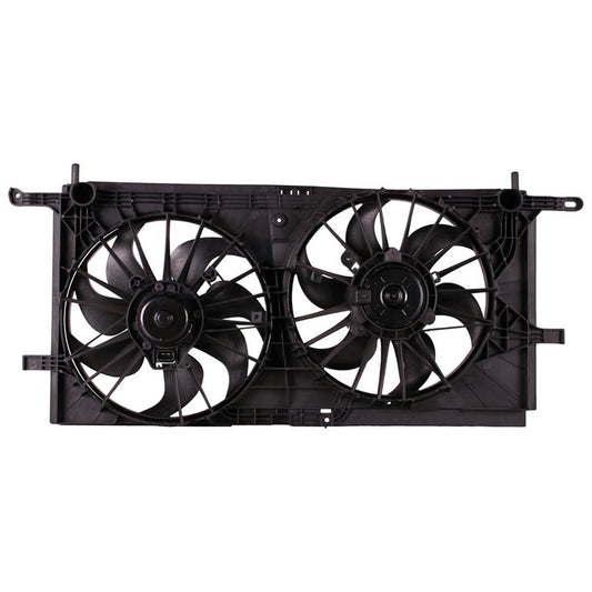 Rear Radiator And Condenser Fan Assembly With Two Fans Side By Side 2001-2007 Chevrolet Venture & Oldsmobile Silhouette & Pontiac Aztek