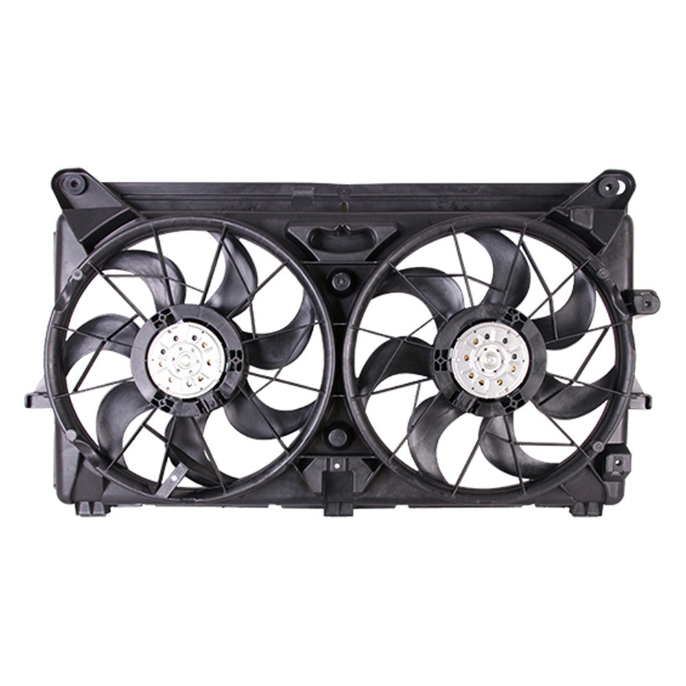 Dual Fan Assembly For Models With 4.8 5.3 6.0l V8 2007-2014 Chevrolet Avalanche, Silverado 1500 & Gmc Sierra 1500 & Cadillac Escalade