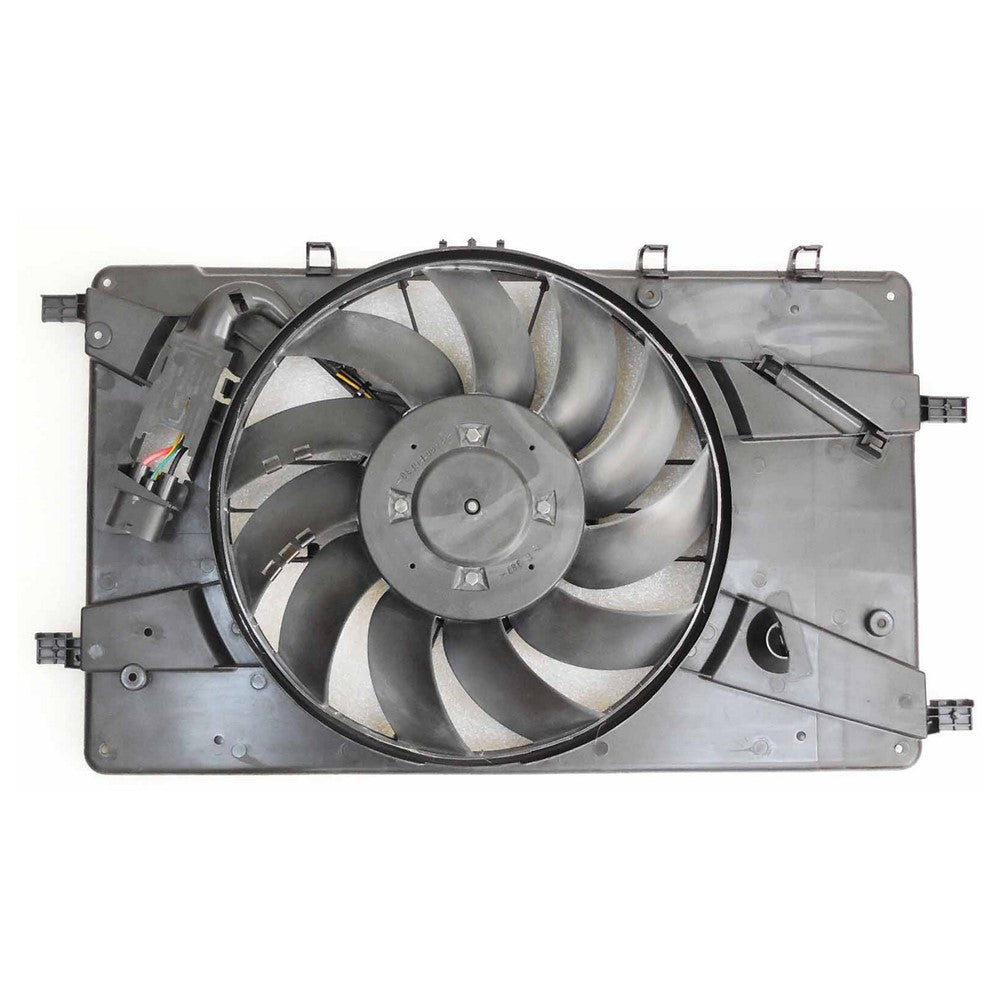 Radiator And Condenser Fan Assembly With One Big Fan 2013-2016 Buick Verano & Chevrolet Cruze