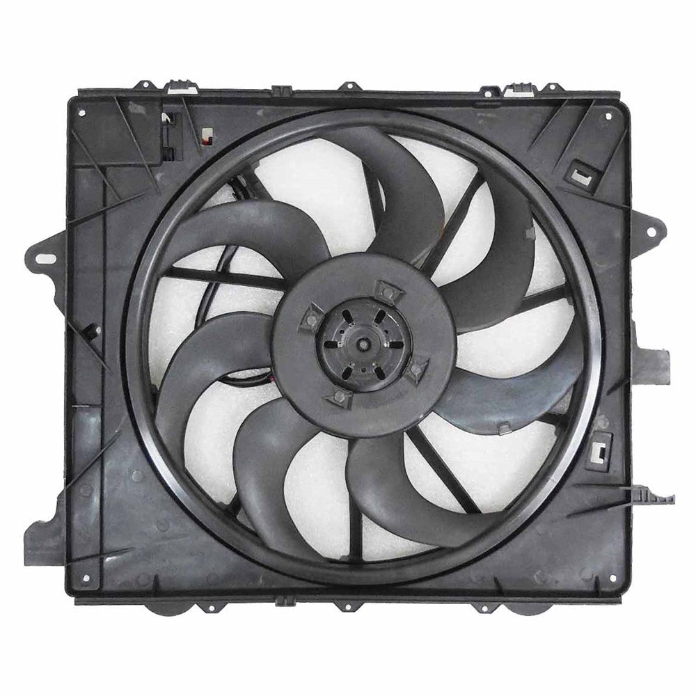 Radiator And Condenser Fan Assembly With One Big Fan 2016-2020 Cadillac Ats, Cts & Chevrolet Camaro