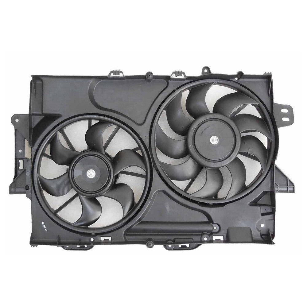 Radiator And Condenser Fan Assembly With Two Fans Side By Side 2013-2017 Chevrolet Equinox & Gmc Terrain
