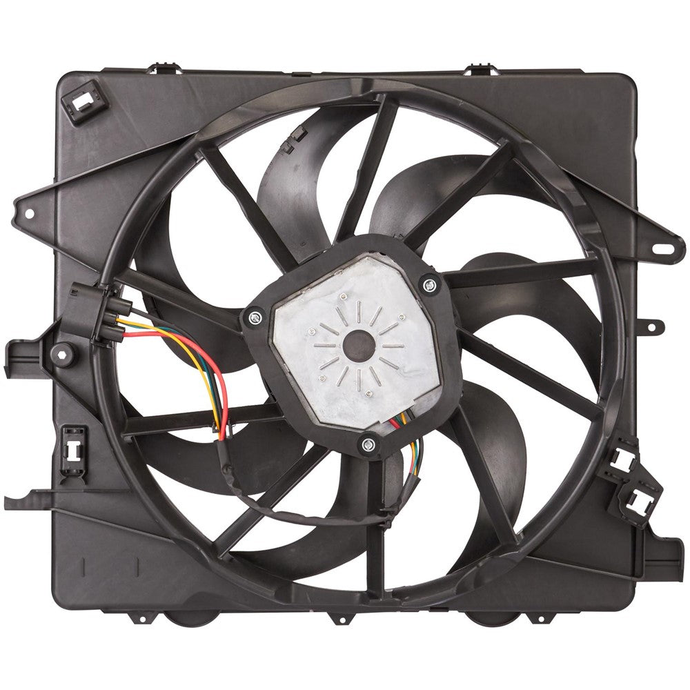 Radiator And Condenser Fan Assembly With One Big Fan 2014-2019 Cadillac Cts, Ats