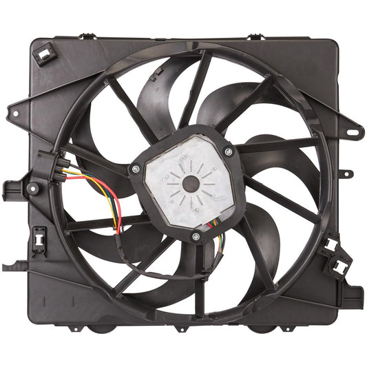 Radiator And Condenser Fan Assembly With One Big Fan 2014-2019 Cadillac Cts, Ats