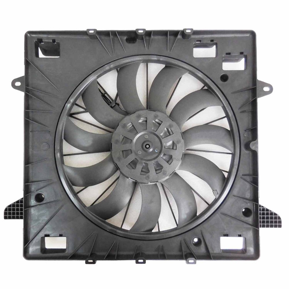 Radiator And Condenser Fan Assembly With One Big Fan 2017-2019 Cadillac Xt5 & Gmc Acadia