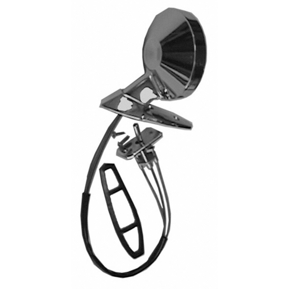 Driver Side Mechanical Remote Outside Rearview Mirror With Mount Kit