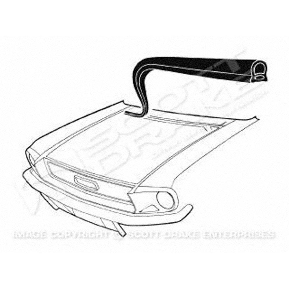 Hood To Cowl Seal for Ford Mustang, Mercury Cougar