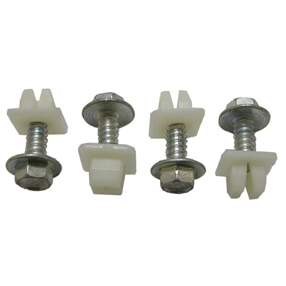 8-Piece License Plate Hardware Kit For Front And Rear for Ford Mustang